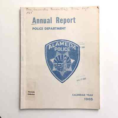 Annual Police Department Report, 1965