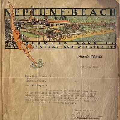 Letter to Mayor Otis from Roberth Strehlow, re Webster Street Tube, 1928