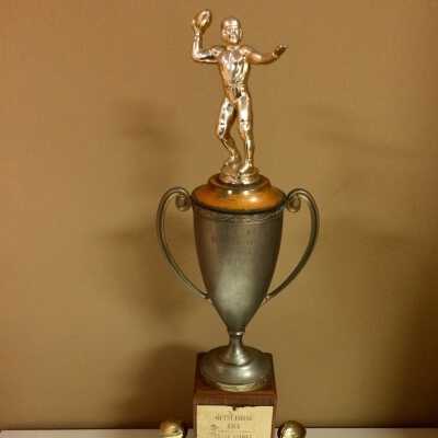 Alameda High School Lt. Thomas Williams football trophy, 1960-1967