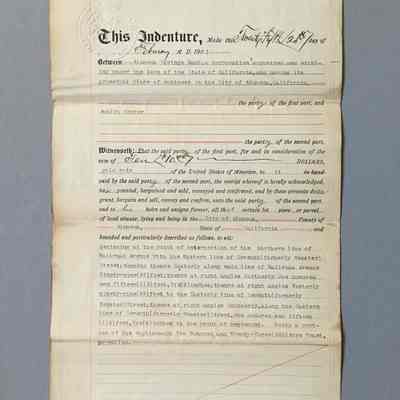 Deed from Alameda Savings Bank to Adolph Hecker, 1901
