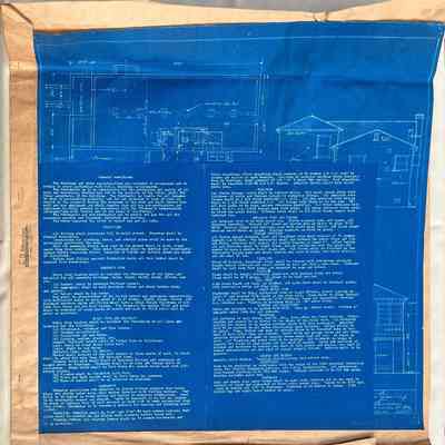 Blueprints for a dwelling for C. G. Mehrtens, Concordia Street, before 1952