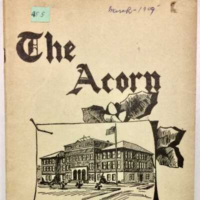 March 1909 edition of the Alameda High School 'The Acorn'