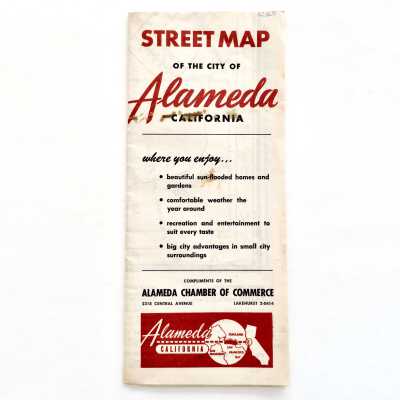 Street map issued by the Chamber of Commerce, prior to 1965