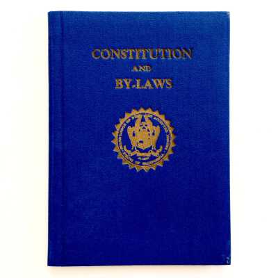 By-laws of the Oak Grove Masonic Lodge #215 presented to Gustaf Arthur Ekberg, 1952