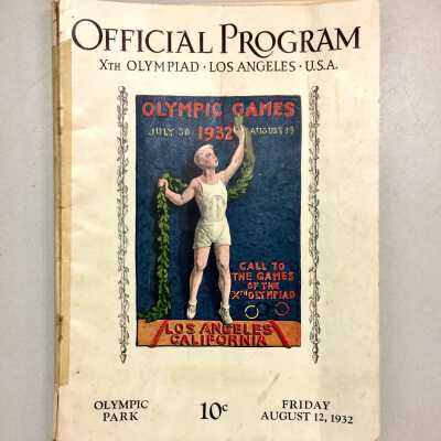 Program for the Olympic Games, L.A., 1932