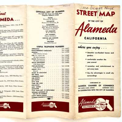 Street Map, issued by the Chamber of Commerce, prior to 1997