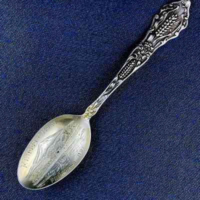 Mt. Hood souvenir teaspoon from the Meyers family, c. 1900