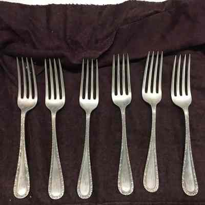 Shreve & Co. dinner forks of the Gilroy-Macdonald family, c. 1890s