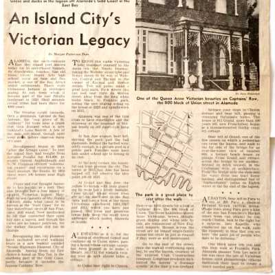 Clipping ‘An Island City’s Victorian Legacy’, 1976