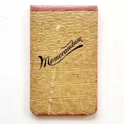 Notebook of Cornelius Marsh Lee, c. 1889-1890
