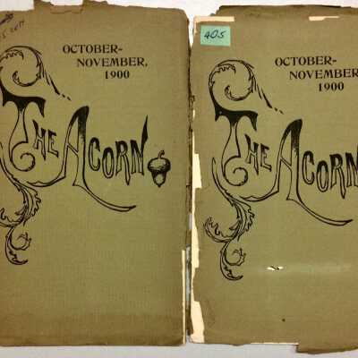 Copies of Alameda High School 'The Acorn - October/November 1900'