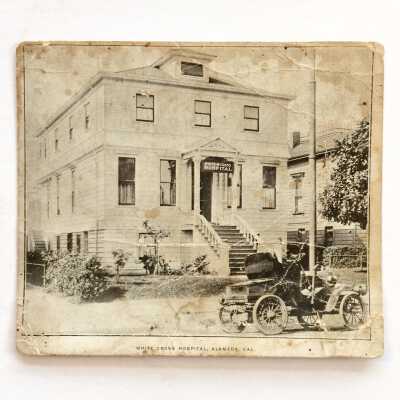 Advertising card for the White Cross Hospital, 2260 Santa Clara Ave, early 1900s