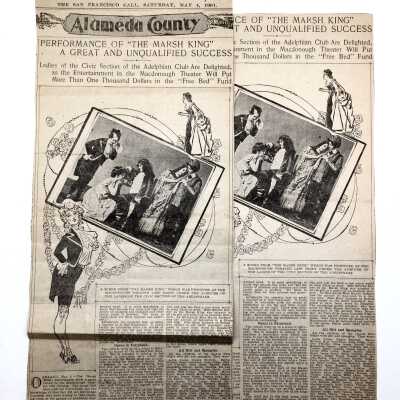 San Francisco Call Clipping about 'The Marsh King', 1901