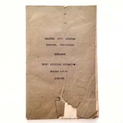 Handbook, Boy's Physical Education, Alameda City Schools, 1932-1933
