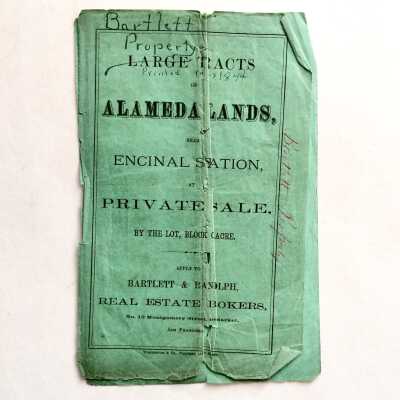 'Alameda Lands' real estate subdivision map, 1874