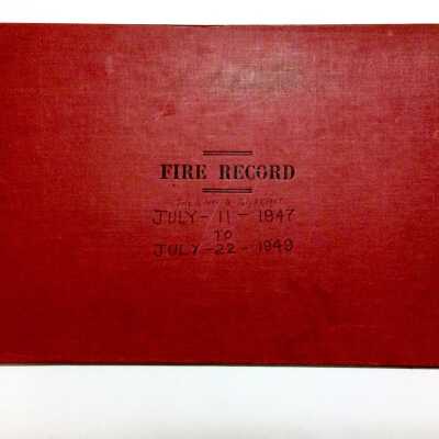Fire Department Record of Fired Ledger, 1947-1949