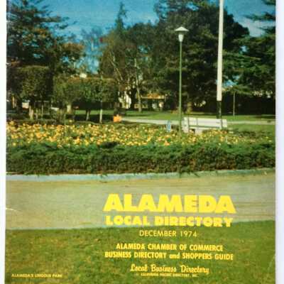 1974 Alameda Local Directory, issued by the Chamber of Commerce