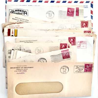 Collection of Envelopes of Alameda businesses, c. 1933-1943