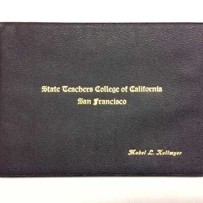 Bachelor of Arts Certificate awarded to Mabel L. Kollmyer, 1932