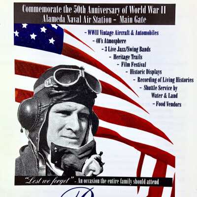 Program for WWII 50th anniversary event at NAS, 1995