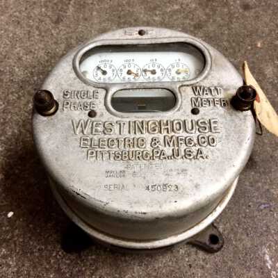 Westinghouse Electric electrical meter, after 1898