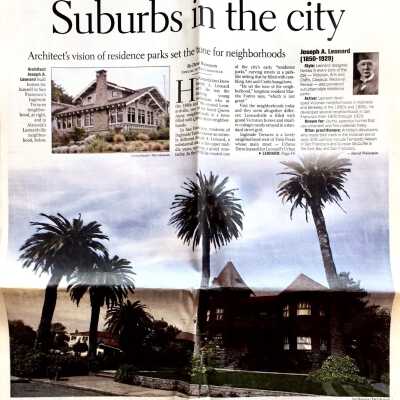 Clipping of article about Joseph Leonard, 2004