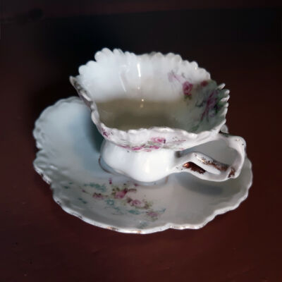 Demitasse cup & saucer of Anne Macdonald, late 1890s or early 1900s