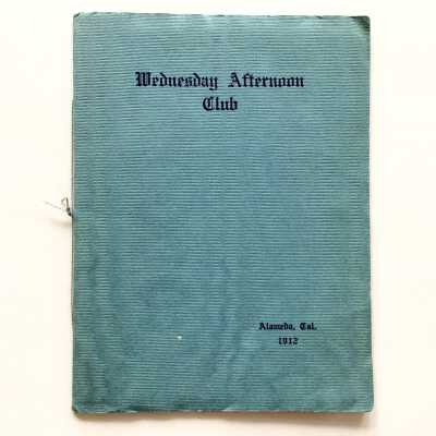 Directory of the Wednesday Afternoon Club, 1912