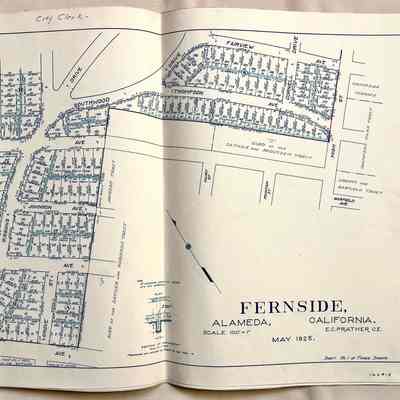 Maps of the Fernside Subdivision, 1925
