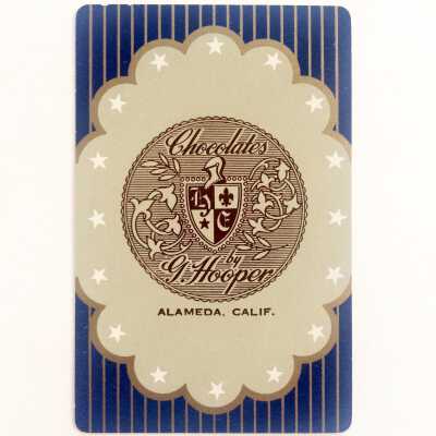 Card Advertising Chocolates by G. Hooper's Confections Inc., prior 2018