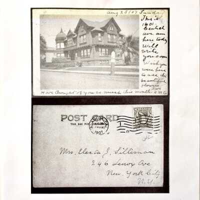 Photocopy of a 1901 Postcard of 1601 Central Ave, 2002