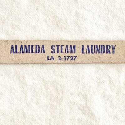Fingernail file advertising the Alameda Steam Laundry, before 1970