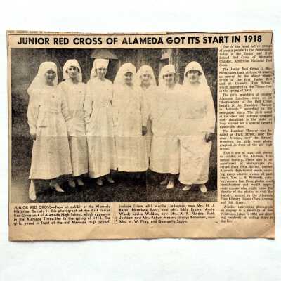 Clipping about 'Junior Red Cross of Alameda' of the Alameda High School, 1963