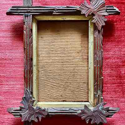 Walnut stick style picture frame from the Meyers House, c. 1880s