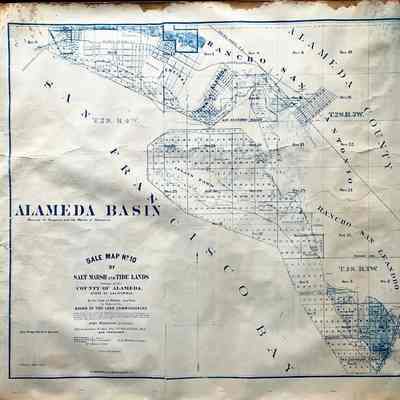Blue print copy of Salt Map No. 10 of 1871, 1967