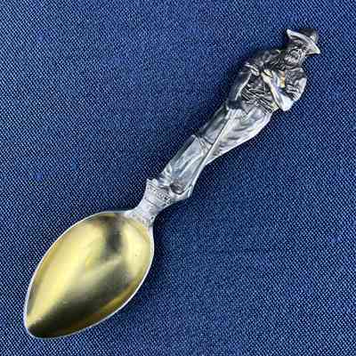 Demitasse spoon with goldminer, c. 1900