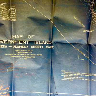 Map of Government Island, 1930