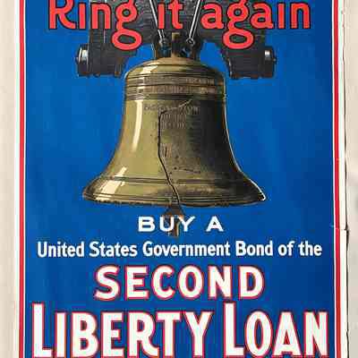 'Ring it Again' second Liberty Loan poster, 1917