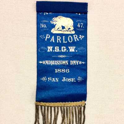 1886 admission day badge, Native Sons of the Golden West