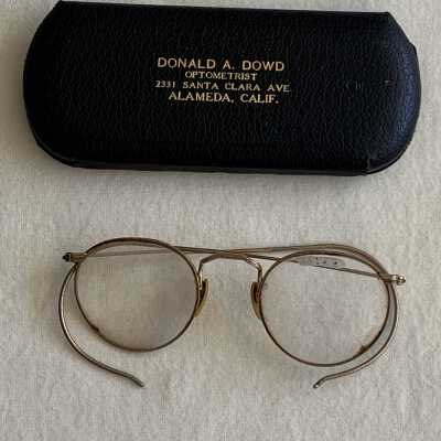 Eye Glasses & Case, Donald A. Dowd, optometrist
