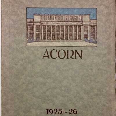 Alameda High School 'Acorn' Yearbook of Otto Rittler, 1925-1926