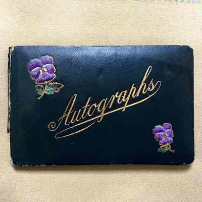 Autograph album of Alice attending Encinal School, 1899-1901