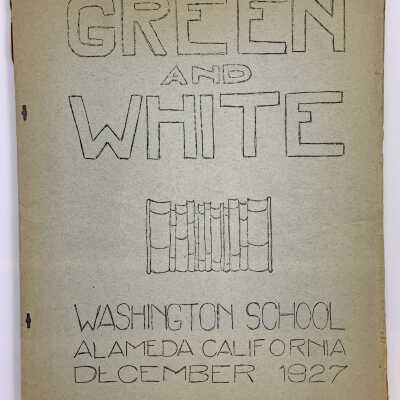 Washington School 'Green and White' Yearbook for January 1940.
