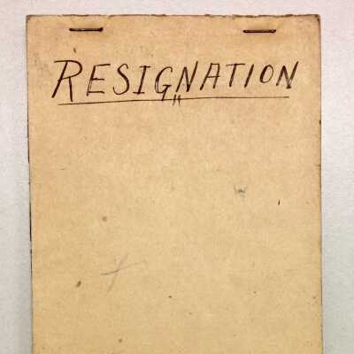 Resignation form booklet, Native Sons of the Golden West, 1920s