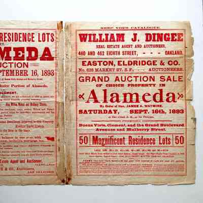Real Estate Flyer Re Clement, Buena Vista, Walnut, Mulberry, Willow, 1893