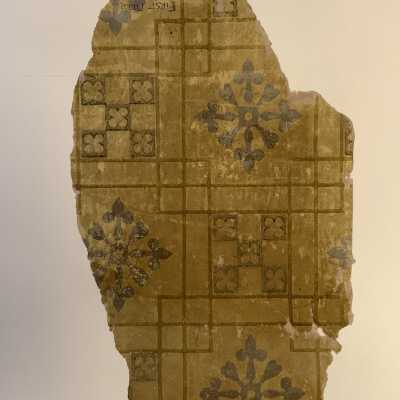 Wallpaper samples with geometric designs from 1012 Grand Street, c. 1880s