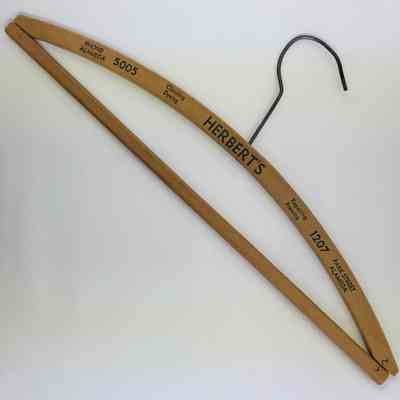 Wooden Hanger Advertising Herbert's