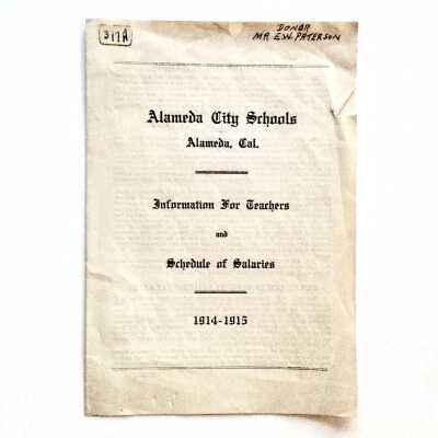 Information for teachers, 1914