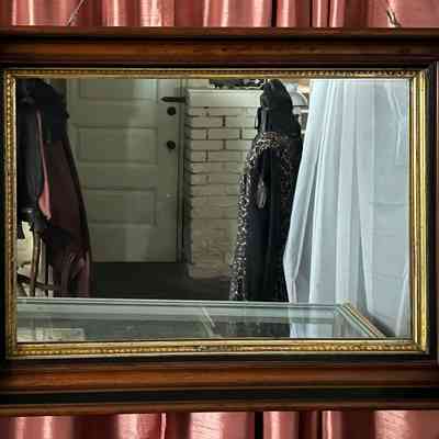 Framed mirror from the Gutleben home at 1622 Fernside Blvd., 1870s-1880s