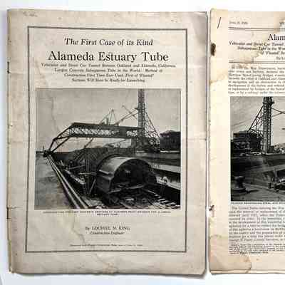 Magazine Article about the Alameda Estuary Tube, 1926